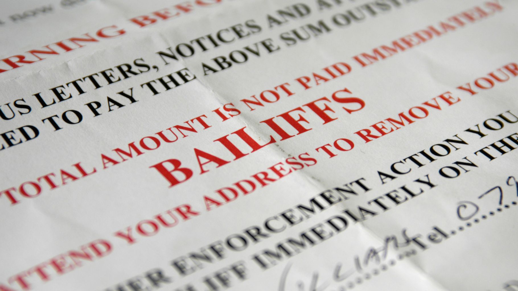 Bailiffs need more regulation, says report
